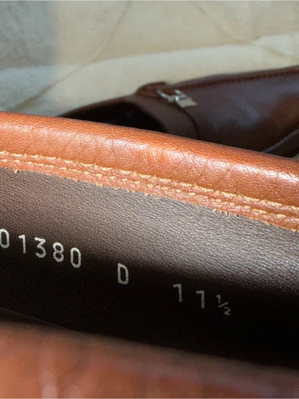 $950 Salvatore Ferragamo Gancini Buckle Leather Strap Slip-On Loafer 11.5 D